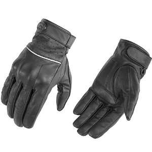  River Road Firestone Leather Motorcycle Gloves Black XL 