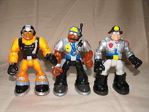 Rescue Heroes Lot Of 3 Action Figures A110 Willy Stop Jake Justice 