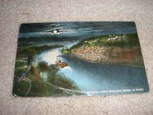 Kentucky River from High Bridge at Night Postcard  