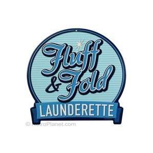  Fluff & Fold Launderette Metal Sign 