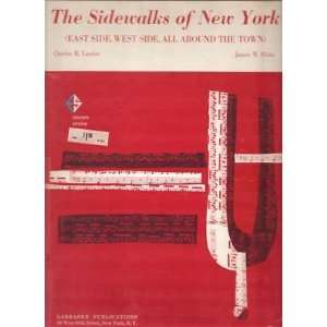  Sheet MusicThe Sidewalks of New York J Blake 48 