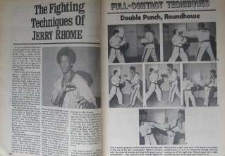 ARTICLE The Fighting Techniques Of Full Contact Star Jerry Rhome.