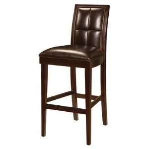   Biscuit Back Bar Stool in Coffee Bean [Set of 2]