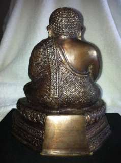 Maitreya Happy Buddha Statue 1800s Antique RATTANAKOSIN Thai Style 