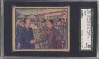   War Chamberlain Meets Hitler in Peace Effort SGC 30 #286 Rare  