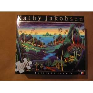  Kathy Jakobsen 1000pc Puzzle Twilight Jungle Toys & Games