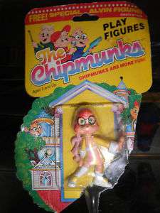 1984 Vintage Chipmunks PVC MOC Figure Jeanette Chipette  