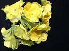 Millinery Flower Lot of12 FabricDoll Size 1 KD9 Yellow