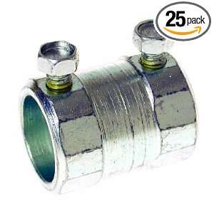   Screw Conduit Coupling, 1/2 Inch Trade Size, 25 Pack