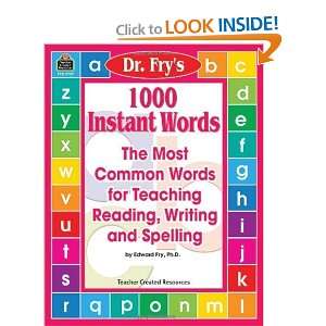  1000 Instant Words The Most Common Words for Teaching 