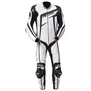  Teknic Chicane One Piece Leather Suit   44/White/Black 