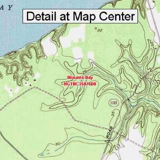  USGS Topographic Quadrangle Map   Blounts Bay, North 