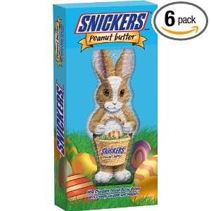 Snickers Bunny, Peanut Butter, 5 Ounce Packages (Pack of 6)  