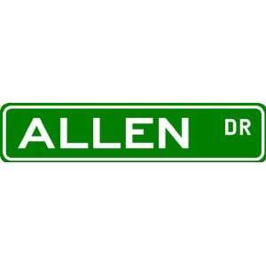  ALLEN Street Name Sign ~ Family Lastname Sign ~ Gameroom 