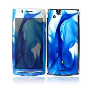  Blue Flame Design Protective Skin Decal Sticker for Sony 