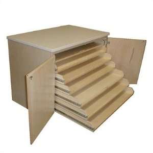 Diversified Woodcrafts DPSC 50 Maple Plywood Drawing Paper Storage 