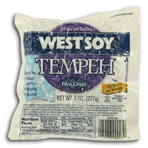 WestSoy 5 Grain Tempeh   8 oz. (Pack of 4)  Grocery 