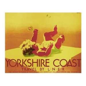 Tom Purvis   Yorkshire Coast, Lner 1923   1947. Giclee on 