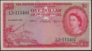 British Caribbean Territories 1 Dollar 1959, P.7c  