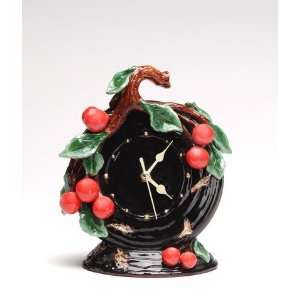  Spring   Terra Cotta Pottery Cherry   Cherry Clock