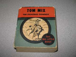 Big Little Book SOFTCOVER 1935 TOM MIX Cowboy giveaway premium comic 