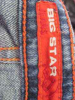BIG STAR Blue Denim Boot Cut Jeans Pants Size 27  