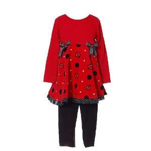   Editions Baby Toddler Girls Clothes Red Ladybug Outfit 12M 4T Baby