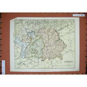  Antique Maps Empire Germany Bavaria Tyrol Bohemia