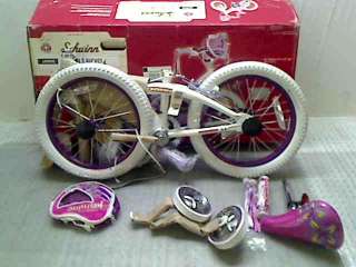 Schwinn Girls Jasmine Bike (White/Purple,16 Inch Wheels)  