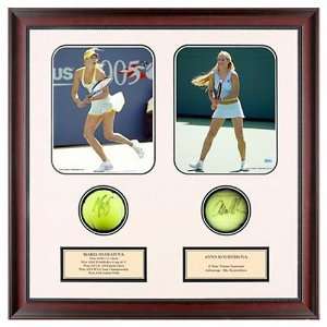  Maria Sharapova and Anna Kournikova Dual Autographed Tennis 