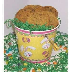 Scotts Cakes 2 lb. Brownie Chunk Cookies in a Yellow Bunny Pail 