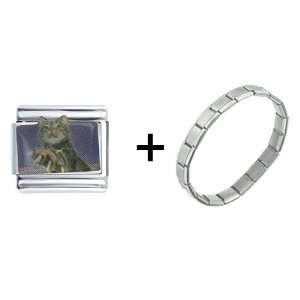  Gray Tabby Cat Italian Charm Pugster Jewelry