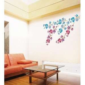  DECO FLOWER ADHESIVE WALL DECOR MURAL STICKER PL 58138 