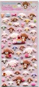 Sanrio Sugar Bunnies Dessert Sponge Sticker Sheet #1  