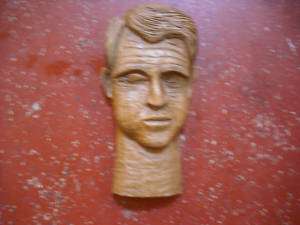 Clarence Stringfield Carving of Ted Kennedy Amazing  