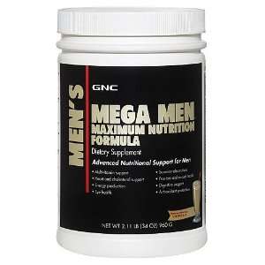  GNC Mega Men Maximum Nutrition 2.11 Lbs  Vanilla Health 