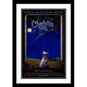  Charlottes Web Framed and Double Matted 20x26 Movie 