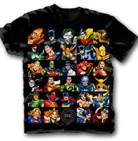 DC COMICS T Shirt Tee CH NEW Universe Group Team (MEN)  