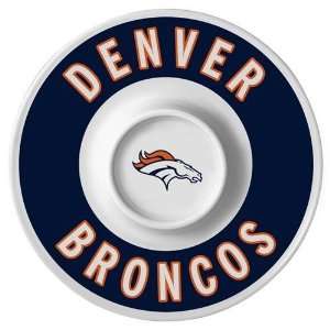  Denver Broncos 12 inch Melamine Chip & Dip Sports 