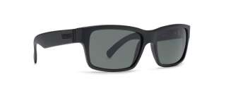 New Von Zipper Sunglasses Fulton SMRF7FUL BKS Matte Black Grey Retro 