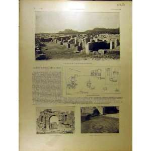   1901 Roman Ruins Ancient Morsott Tebessa French Print