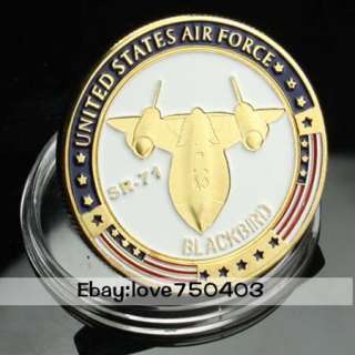 Air Force SR 71 Blackbird USAF Challenge coin 210  