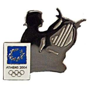  Athens 2004 Olympics Harp Player Pin
