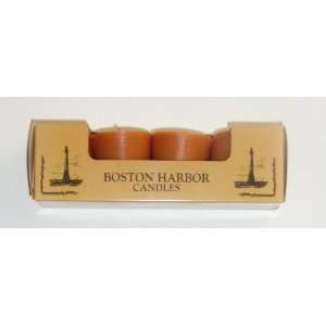 Boston Harbour Scented Votive Candles   QTY 4   Pumpkin Spice Scent