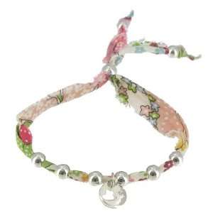 Les Poulettes Jewels   Bracelet Liberty Print with Sterling Silver 