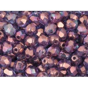   Polished Bead 6mm Amethyst Luster (50pc Pack) Arts, Crafts & Sewing