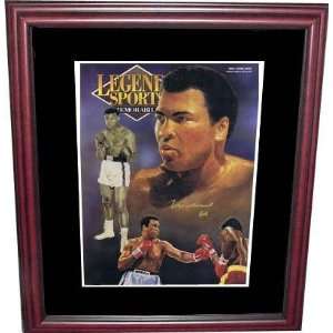   Framed Legend Mag   Autographed Boxing Magazines 