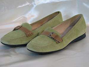 Talbots Suede Leather Loafers. 6 B Excellent  