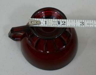 New Martinsville Glass  Hostmaster  Pattern Ruby Red Tea Cup 