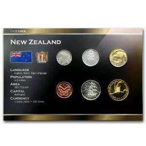  New Zealand Coin Set   6 Coins 